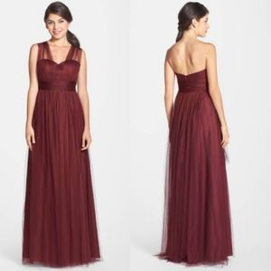 JENNY YOO Annabelle Convertible Tulle Column Dress
